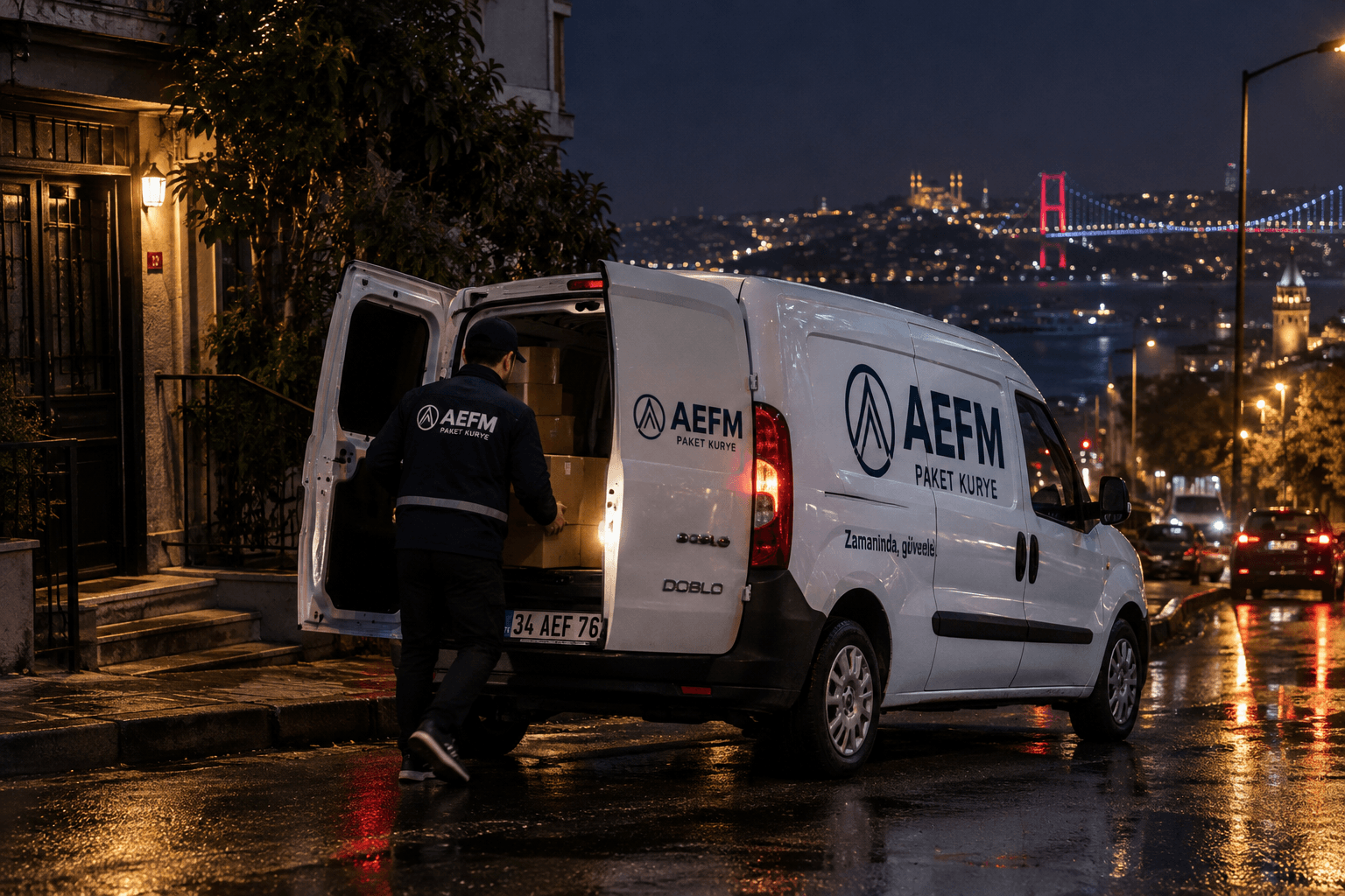 Doblo XL ile gece teslimatı