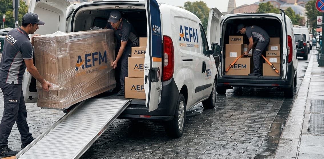 Panelvan araca yük yüklemesi