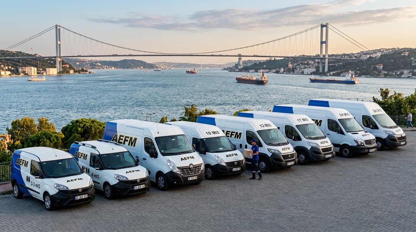 İstanbul'da organizasyon taşıması yapan araç